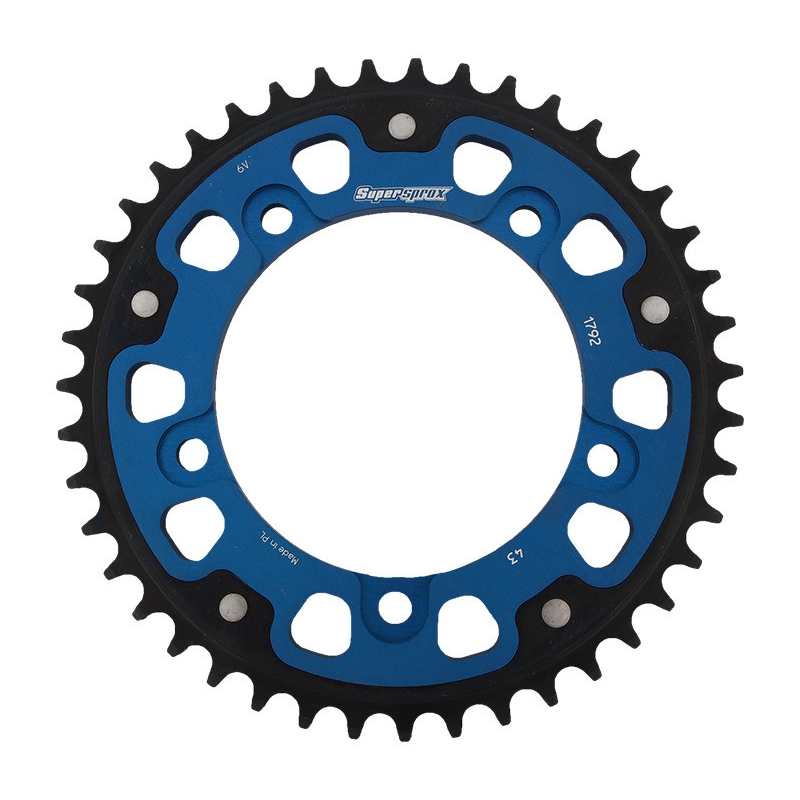 Rear sprocket SUPERSPROX STEALTH blue 43T, 525