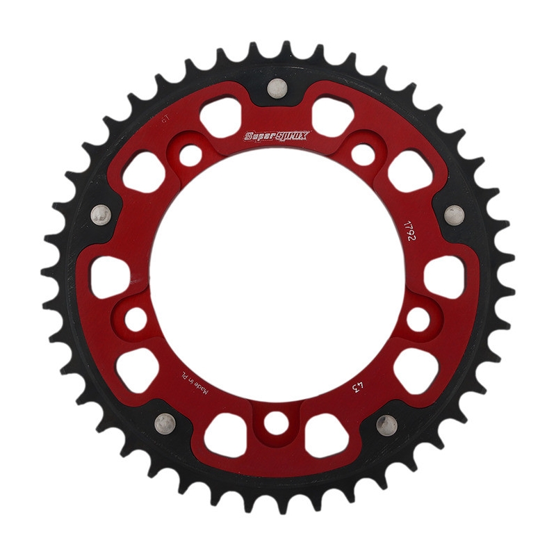 Rear sprocket SUPERSPROX STEALTH red 43T, 525