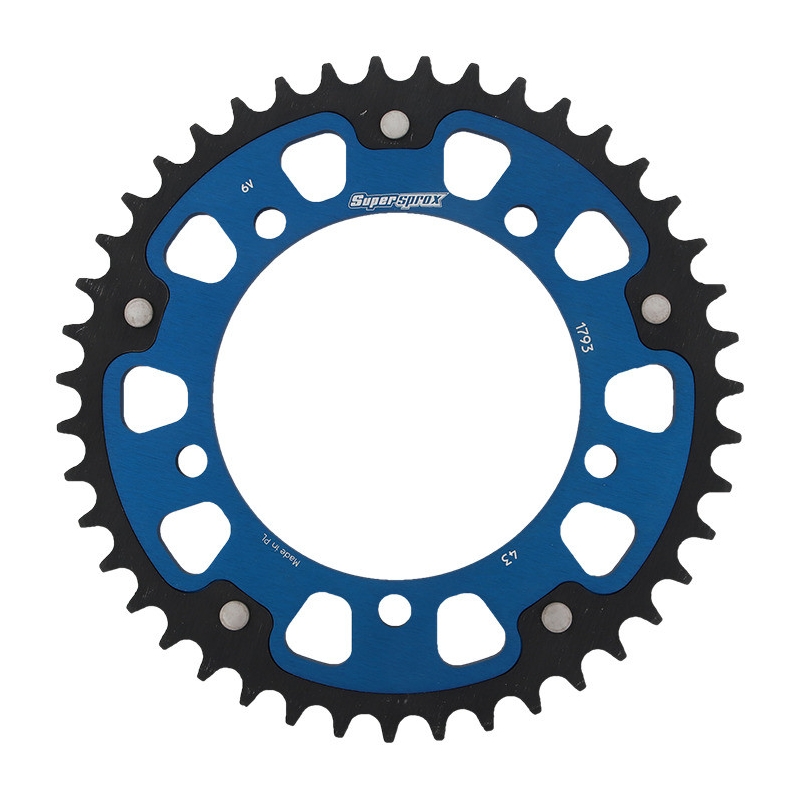 Rear sprocket SUPERSPROX STEALTH blue 43T, 520