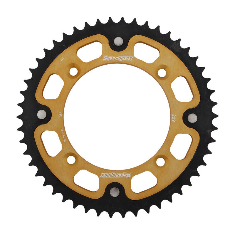 Rear sprocket SUPERSPROX STEALTH gold 50T, 420