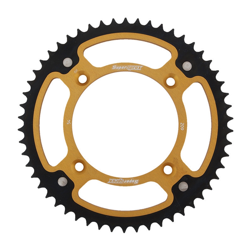 Rear sprocket SUPERSPROX STEALTH gold 54T, 420