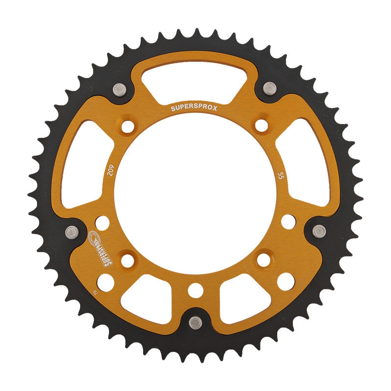 Rear sprocket SUPERSPROX STEALTH gold 55T, 420