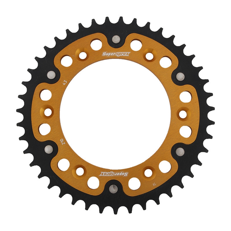 Rear sprocket SUPERSPROX STEALTH gold 43T, 520