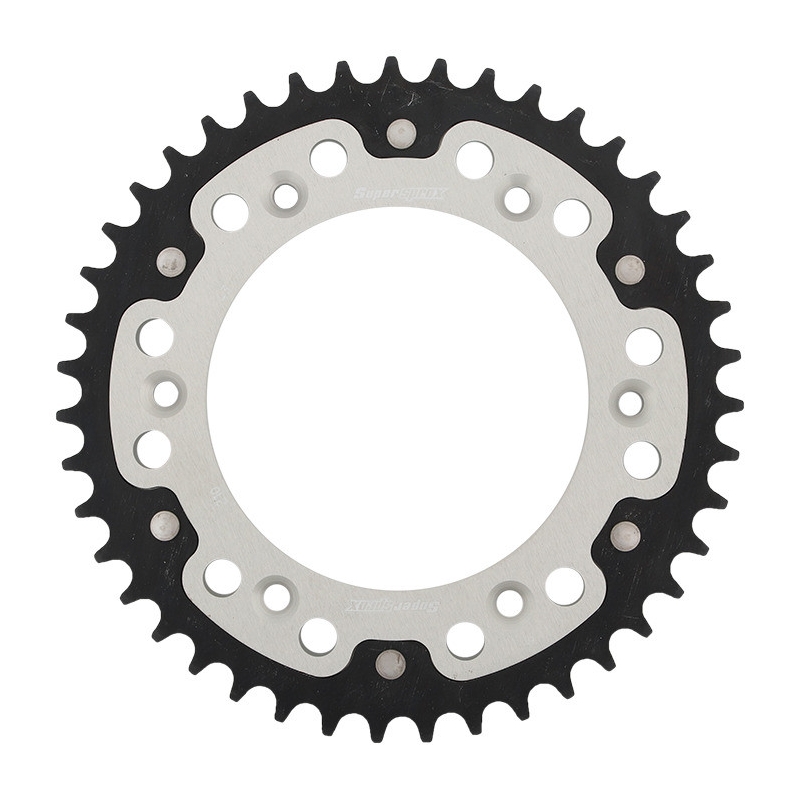 Rear sprocket SUPERSPROX STEALTH silver 43T, 520