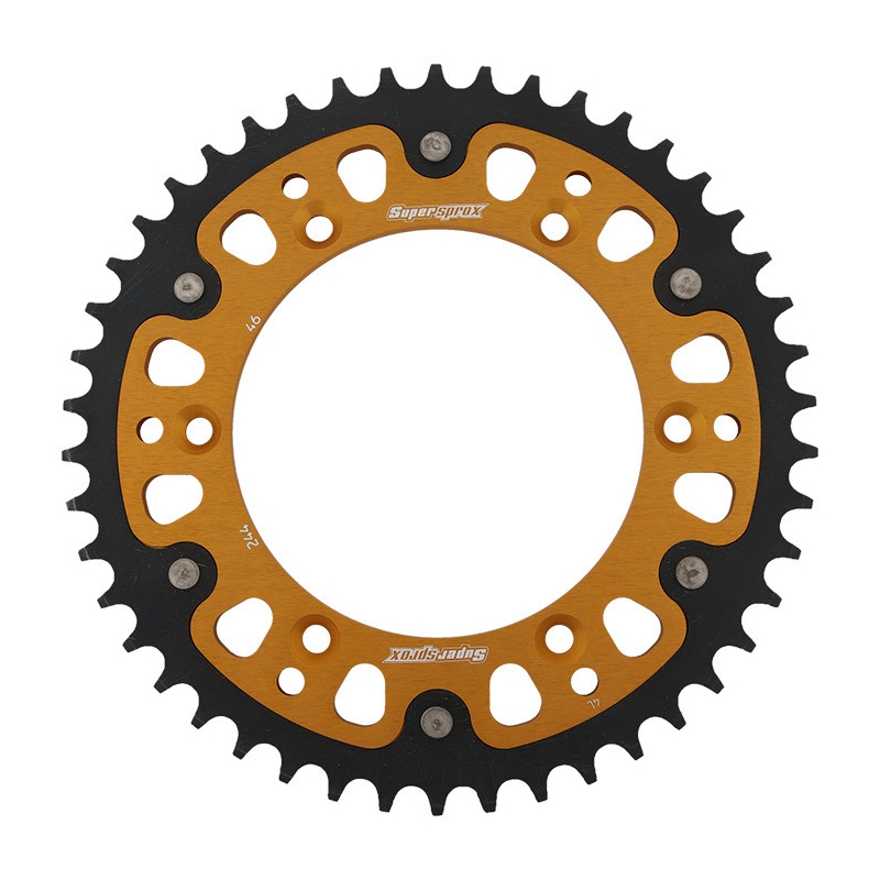 Rear sprocket SUPERSPROX STEALTH gold 46T, 520