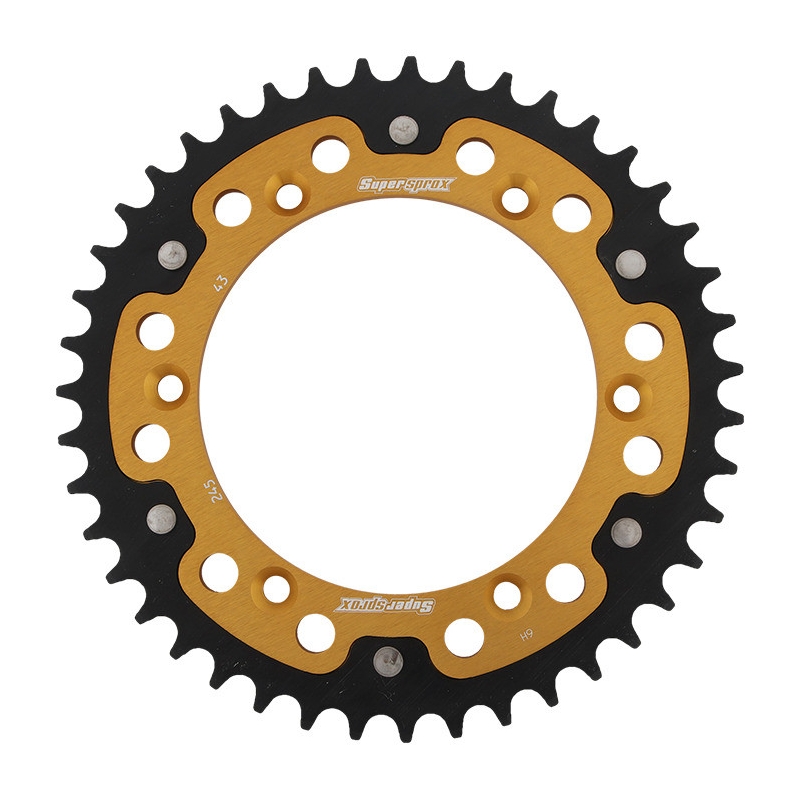 Rear sprocket SUPERSPROX STEALTH gold 43T, 520