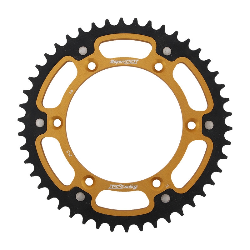 Rear sprocket SUPERSPROX STEALTH gold 46T, 520
