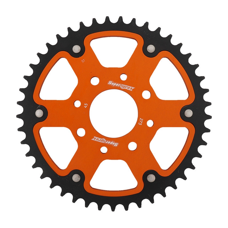 Rear sprocket SUPERSPROX STEALTH orange 45T, 520