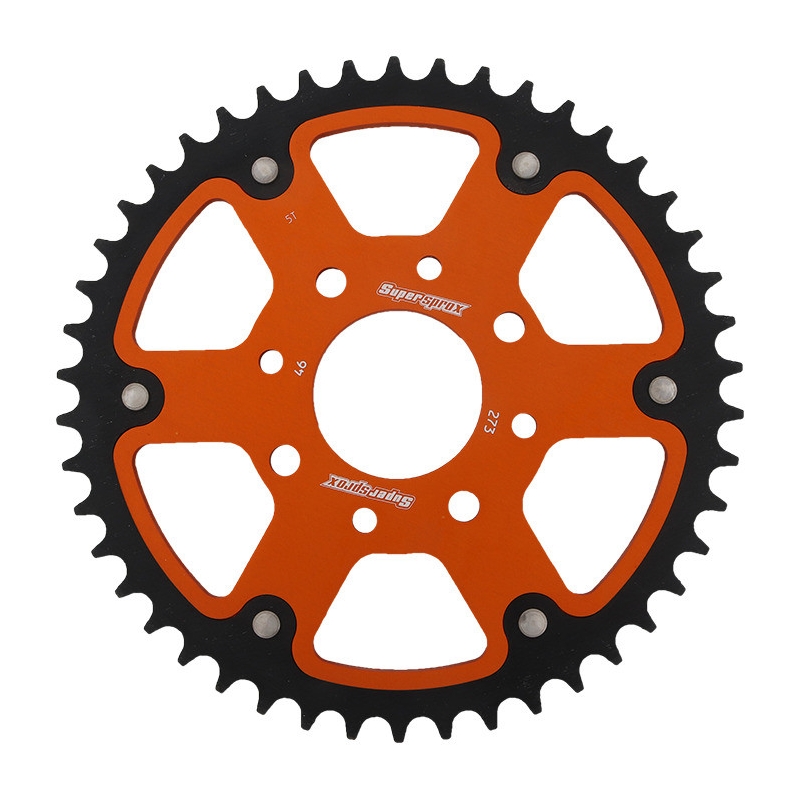 Rear sprocket SUPERSPROX STEALTH orange 46T, 520