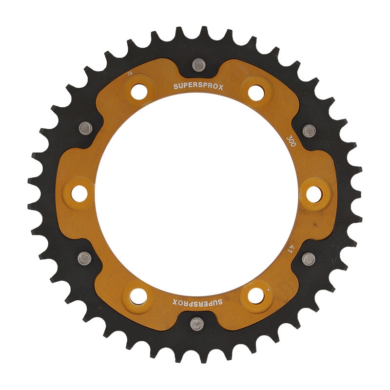 Rear sprocket SUPERSPROX STEALTH gold 41T, 525