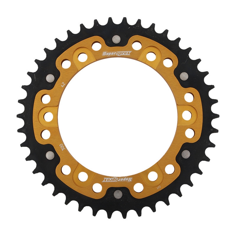 Rear sprocket SUPERSPROX STEALTH gold 42T, 525