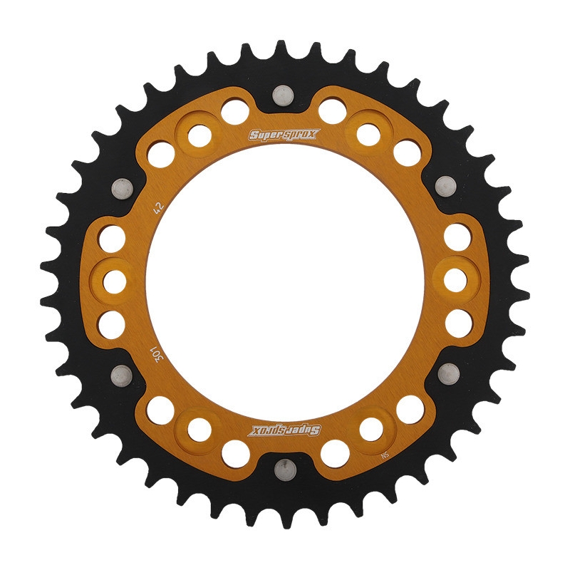 Rear sprocket SUPERSPROX STEALTH gold 42T, 520