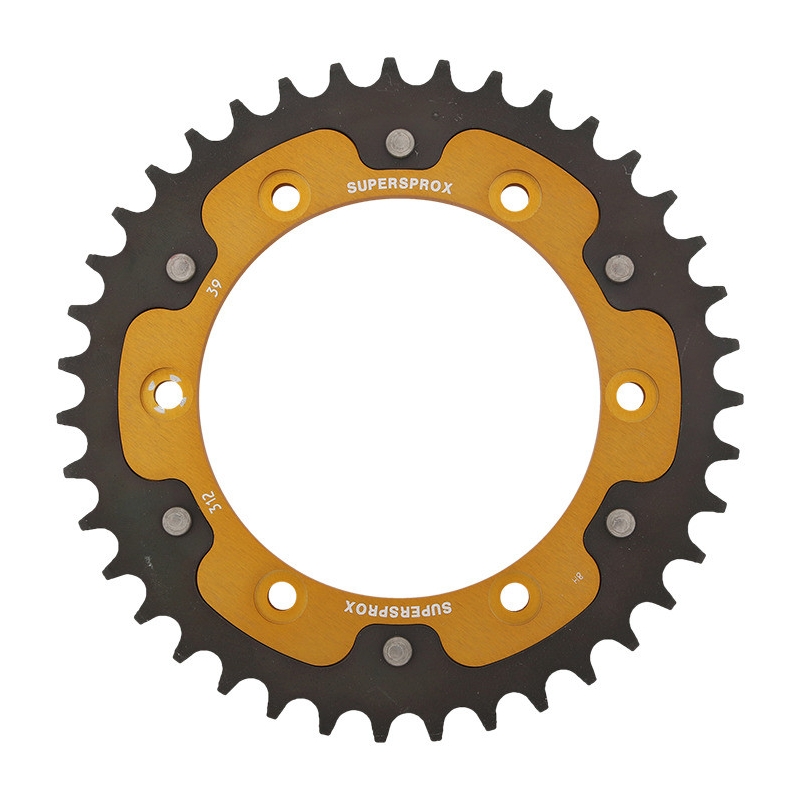 Rear sprocket SUPERSPROX STEALTH gold 39T, 525