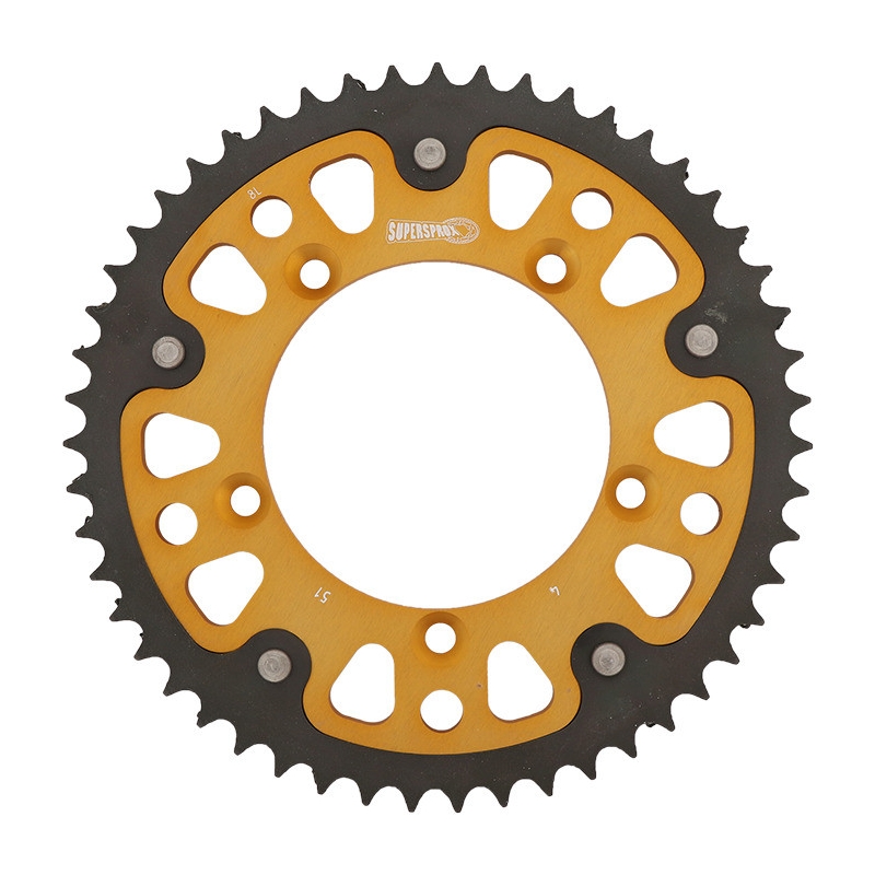 Rear sprocket SUPERSPROX STEALTH gold 51T, 420
