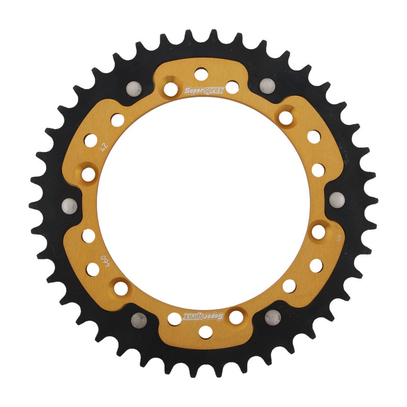 Rear sprocket SUPERSPROX STEALTH gold 42T, 520