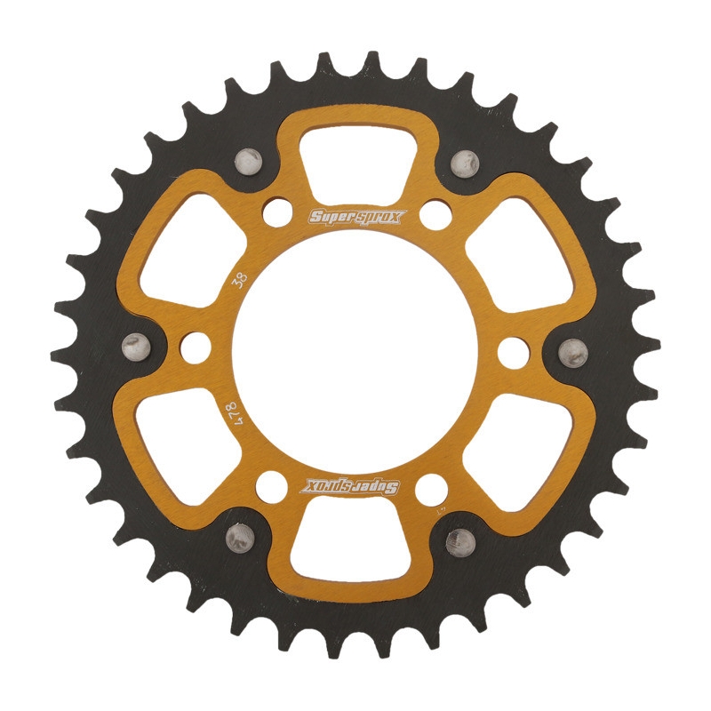 Rear sprocket SUPERSPROX STEALTH gold 38T, 520