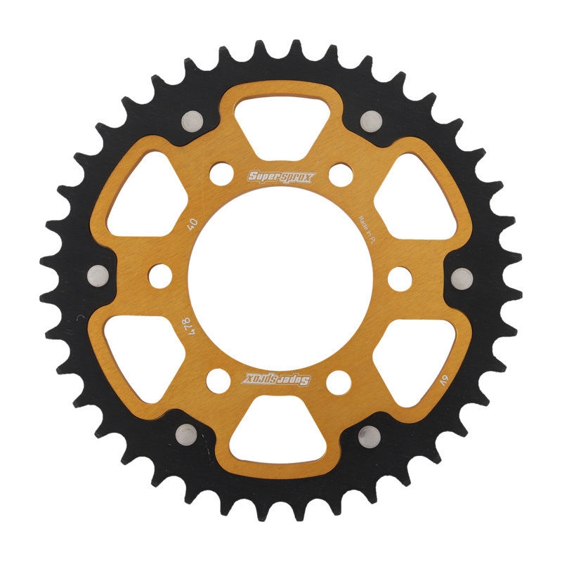 Rear sprocket SUPERSPROX STEALTH gold 40T, 520
