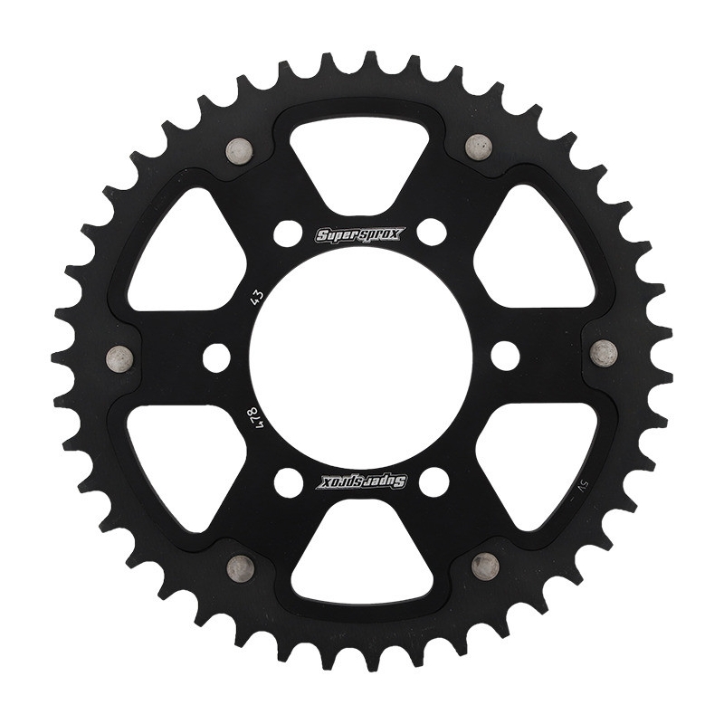 Rear sprocket SUPERSPROX STEALTH black 43T, 520