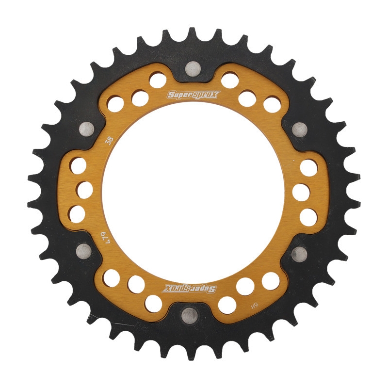 Rear sprocket SUPERSPROX STEALTH gold 38T, 530