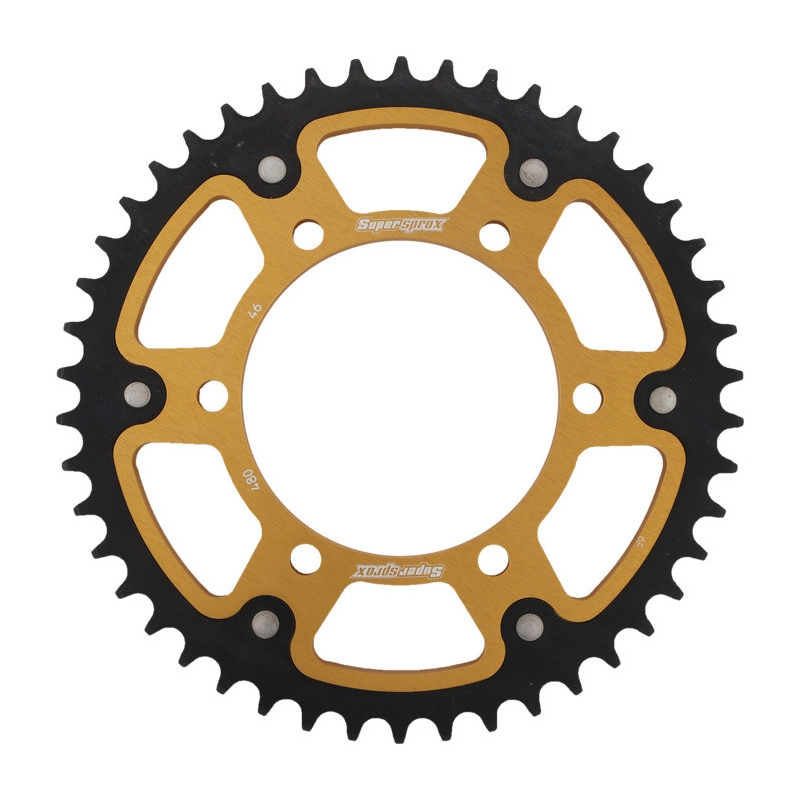 Rear sprocket SUPERSPROX STEALTH gold 46T, 525