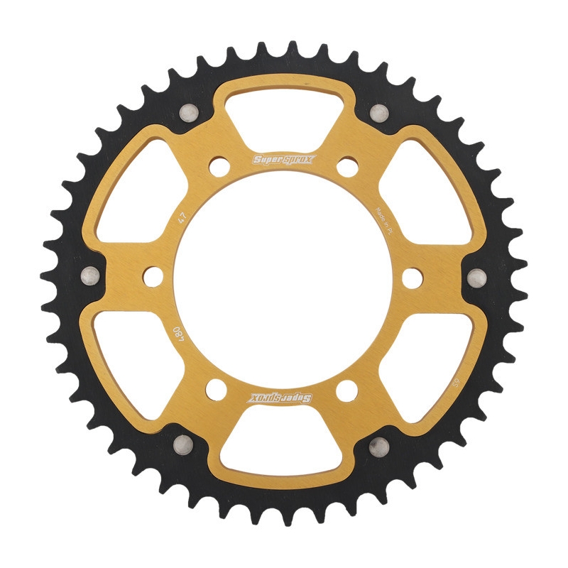 Rear sprocket SUPERSPROX STEALTH gold 47T, 525