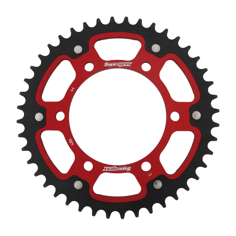 Rear sprocket SUPERSPROX STEALTH red 44T, 520