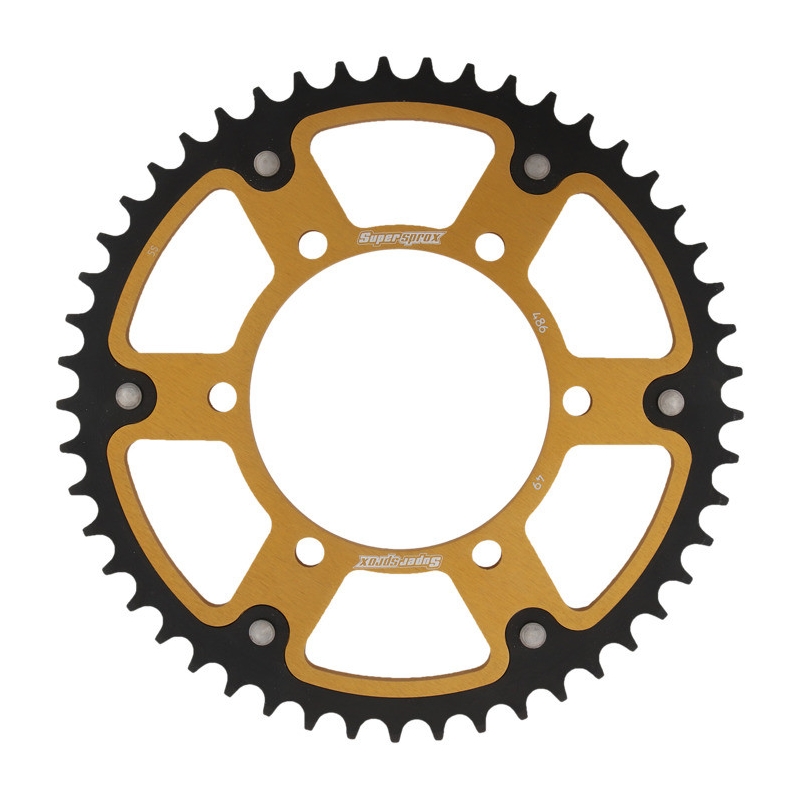 Rear sprocket SUPERSPROX STEALTH gold 49T, 520