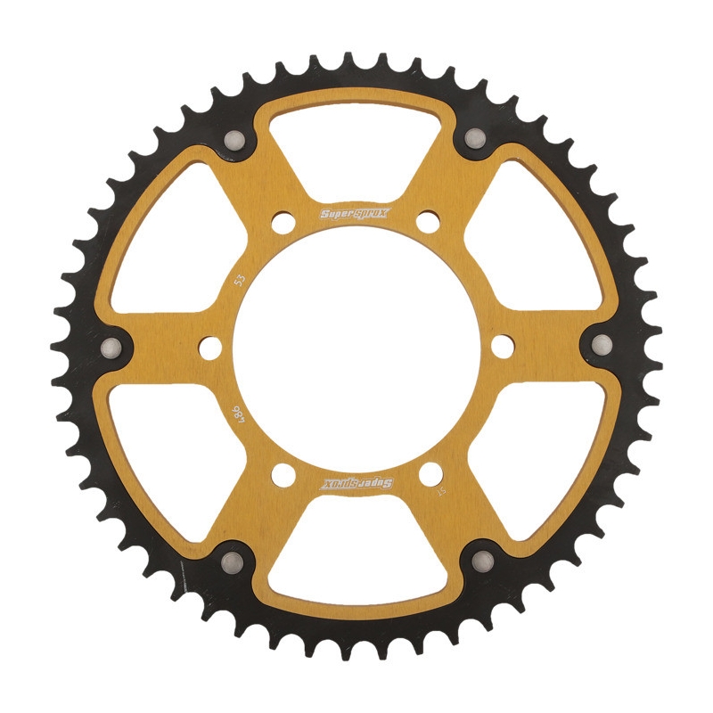 Rear sprocket SUPERSPROX STEALTH gold 53T, 520