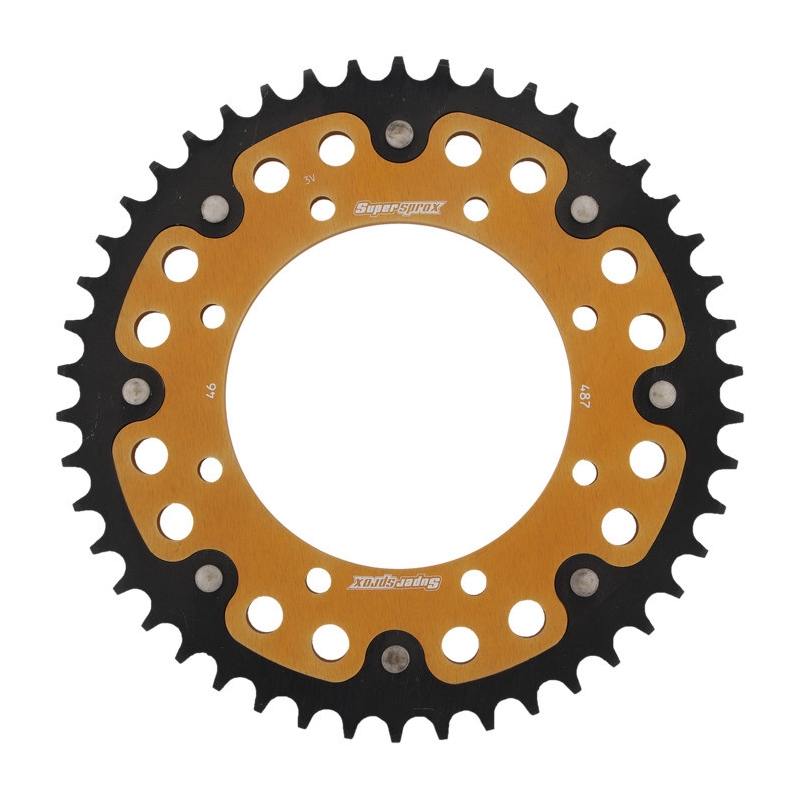 Rear sprocket SUPERSPROX STEALTH gold 46T, 520