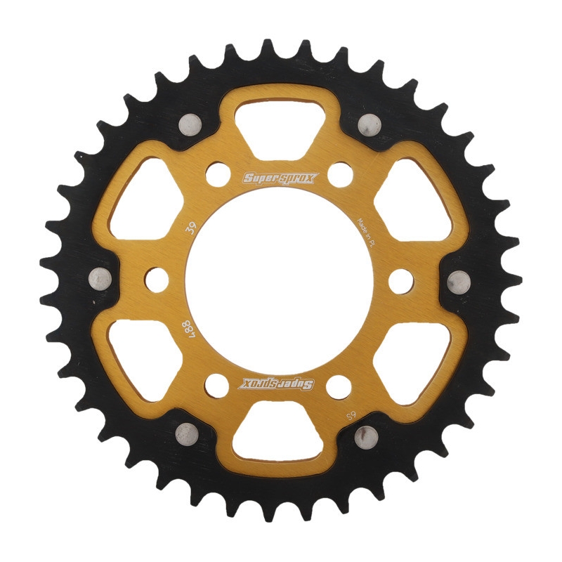 Rear sprocket SUPERSPROX STEALTH gold 39T, 530