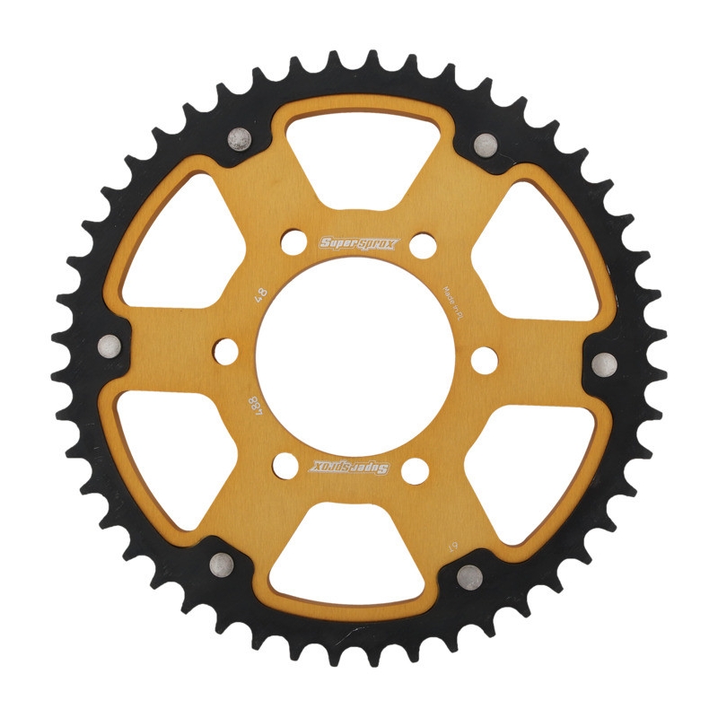 Rear sprocket SUPERSPROX STEALTH gold 48T, 530