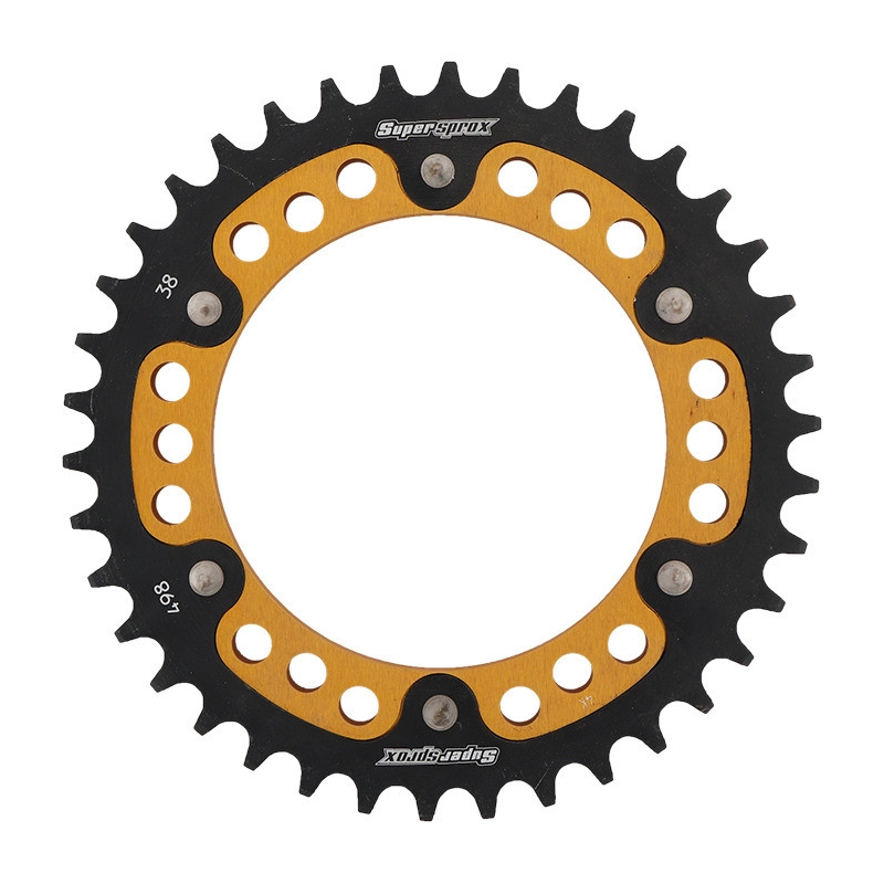 Rear sprocket SUPERSPROX STEALTH gold 38T, 525
