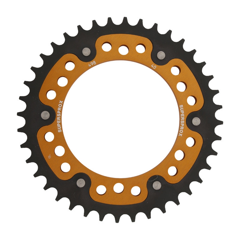Rear sprocket SUPERSPROX STEALTH gold 40T, 525