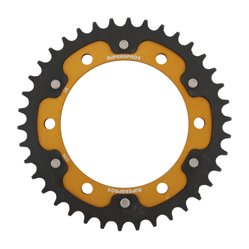 Rear sprocket SUPERSPROX STEALTH gold 38T, 530
