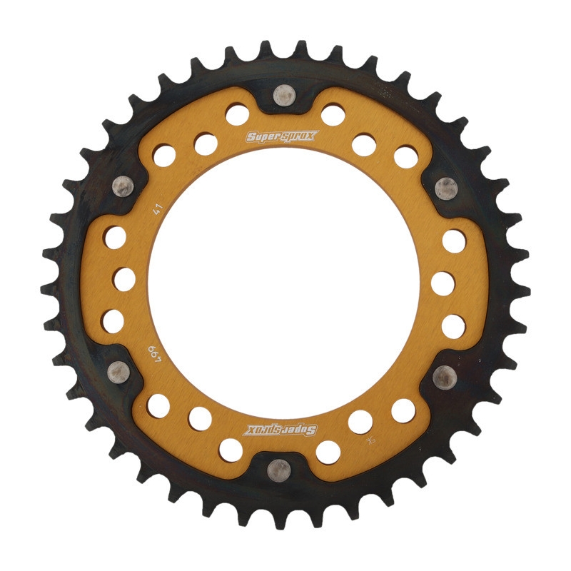 Rear sprocket SUPERSPROX STEALTH gold 41T, 530