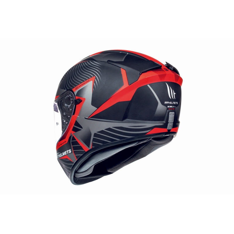 Integralny kask motocyklowy MT Blade 2 SV Blaster czarny matowy-czerwony