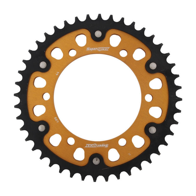 Rear sprocket SUPERSPROX STEALTH gold 44T, 530