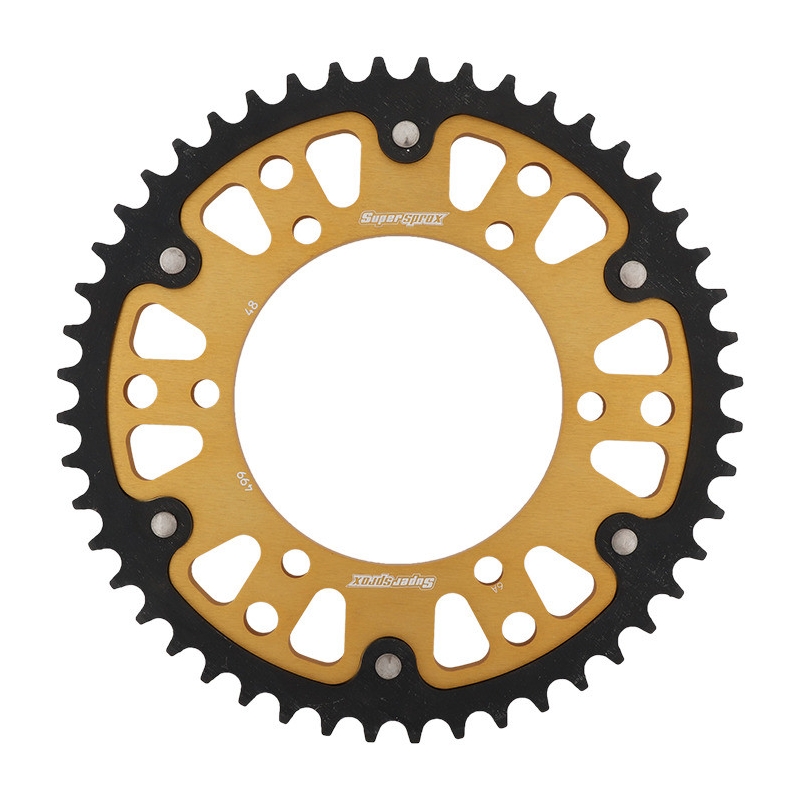 Rear sprocket SUPERSPROX STEALTH gold 48T, 530