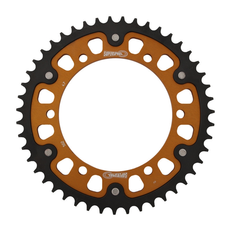 Rear sprocket SUPERSPROX STEALTH gold 47T, 530