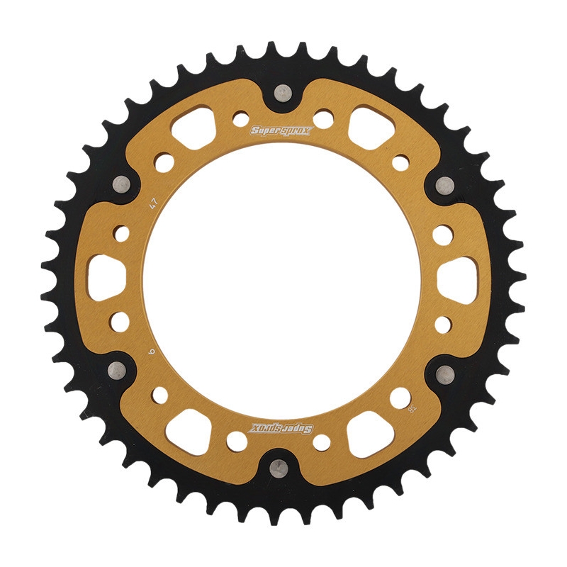 Rear sprocket SUPERSPROX STEALTH gold 47T, 525
