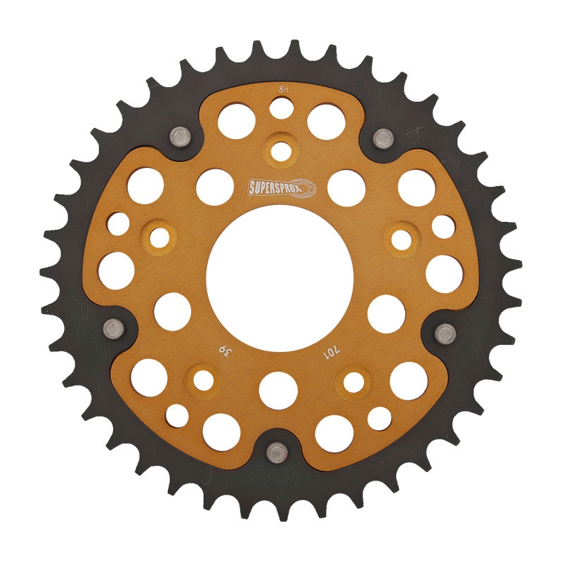 Rear sprocket SUPERSPROX STEALTH gold 39T, 520