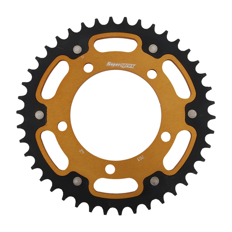 Rear sprocket SUPERSPROX STEALTH gold 42T, 520