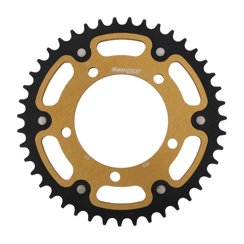 Rear sprocket SUPERSPROX STEALTH gold 43T, 520