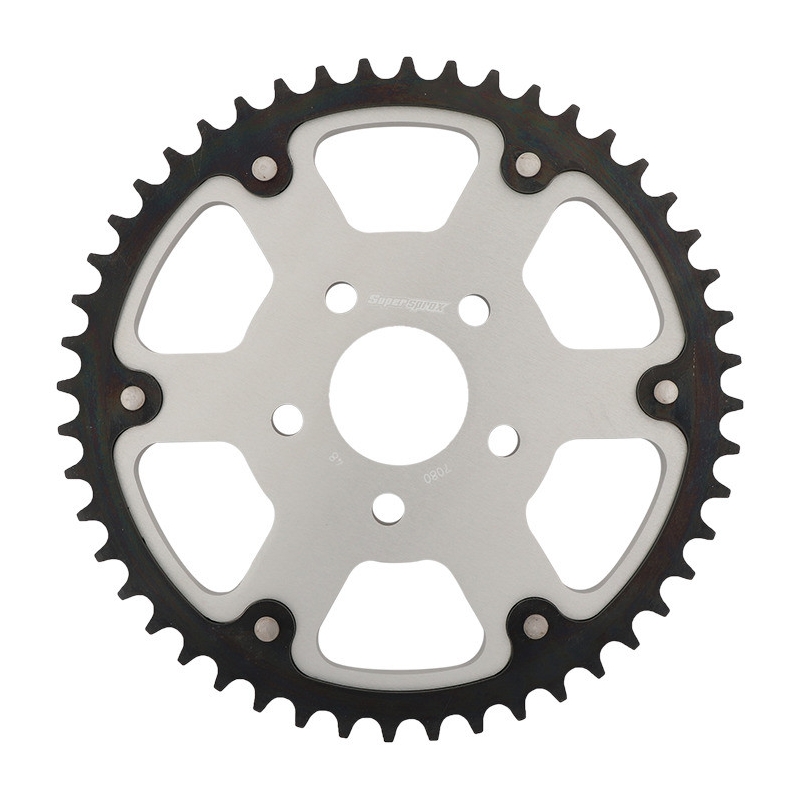Rear sprocket SUPERSPROX STEALTH silver 48T, 530