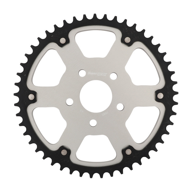 Rear sprocket SUPERSPROX STEALTH silver 49T, 530
