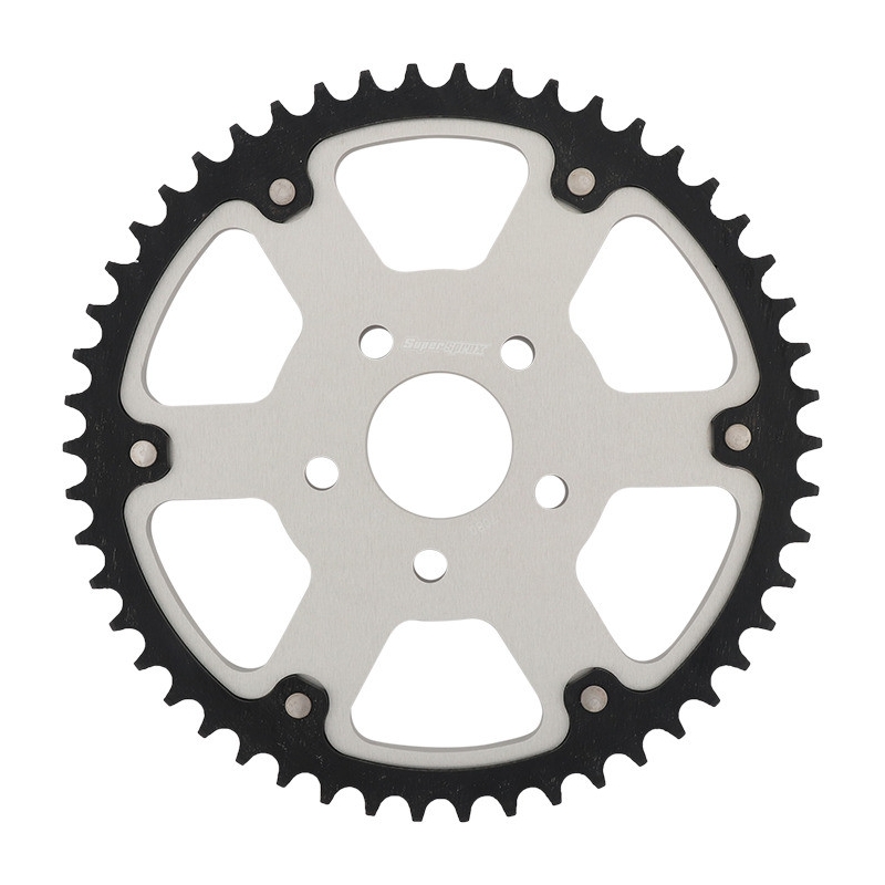 Rear sprocket SUPERSPROX STEALTH silver 50T, 530