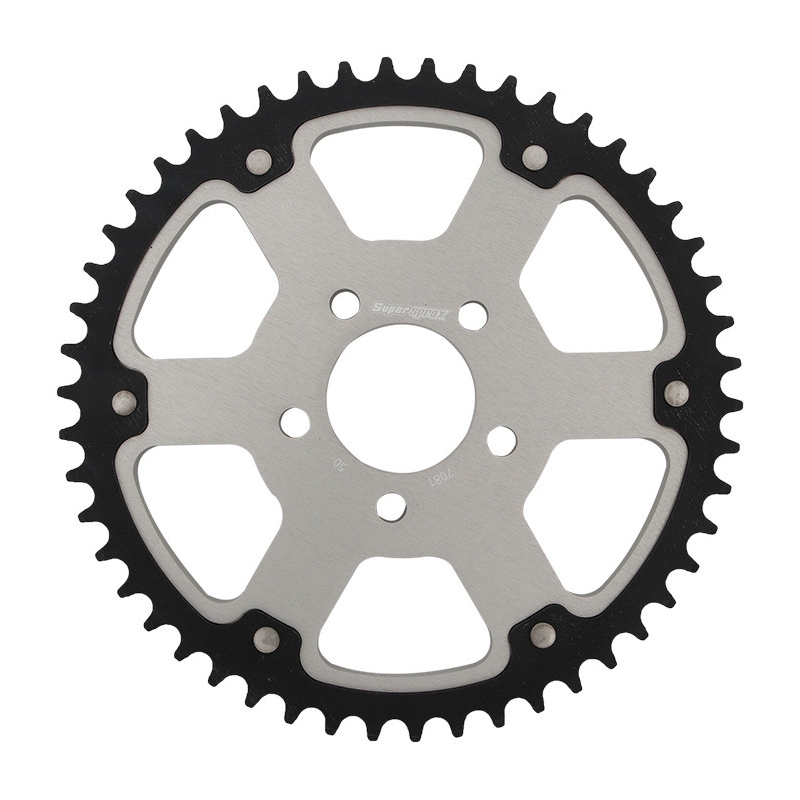 Rear sprocket SUPERSPROX STEALTH silver 50T, 530