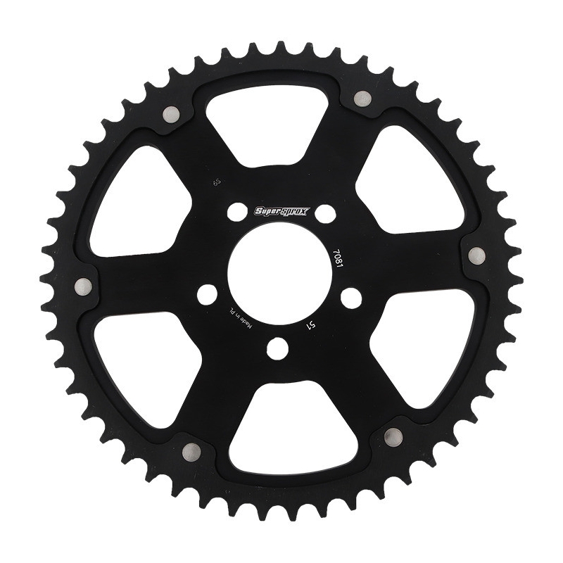 Rear sprocket SUPERSPROX STEALTH black 51T, 530