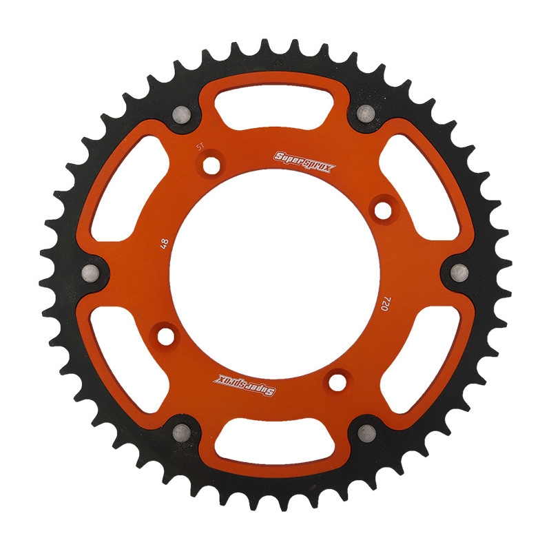 Rear sprocket SUPERSPROX STEALTH orange 48T, 520