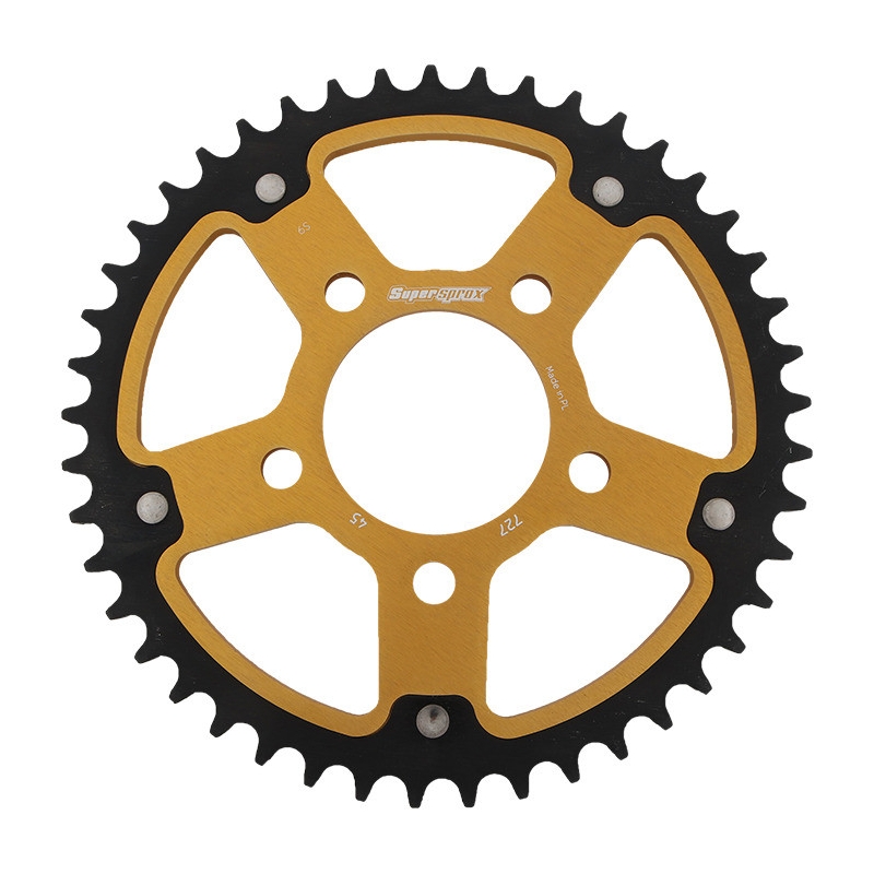 Rear sprocket SUPERSPROX STEALTH gold 45T, 525